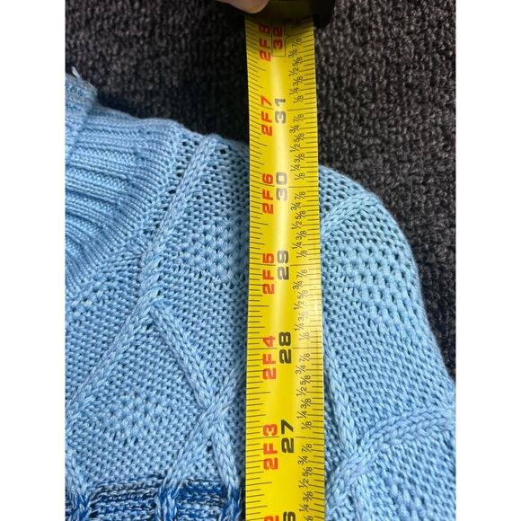 Inserch Knit Turtleneck Sweater Mens Size 2XL Blue Ski Blue Pullover Super Soft - Picture 7 of 8